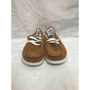 Cozy Slip‎ On Corduroy Lined Womens Slip On Shoes Size 8 Brown